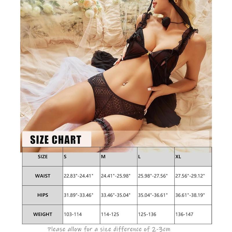 Underwear for Women  Lace Panties Criss Cross Back Bikini Underwear Hipster Panty 5 Pack