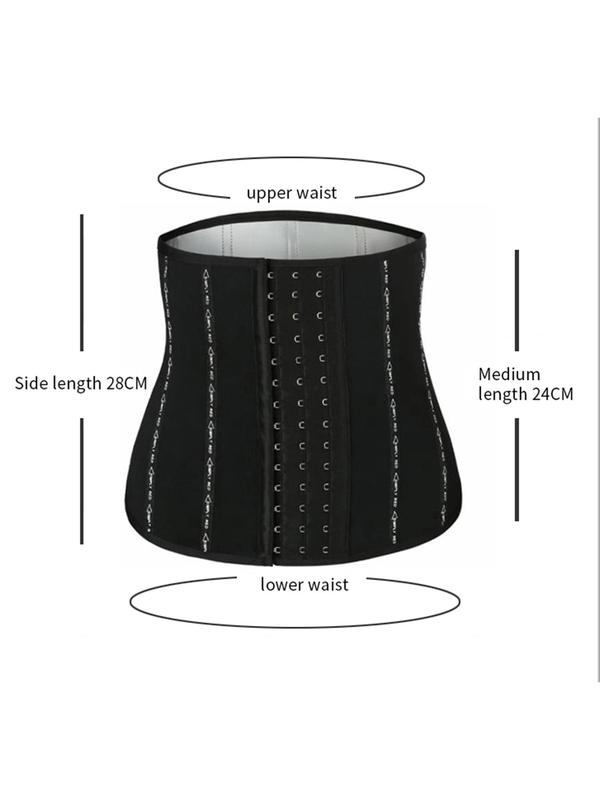 Women's Solid Buckle Front Waist Trainer, Fashion Casual Body Shaper for Daily Wear, Tummy Slimming Waist Trainer for Spring Fall Winter