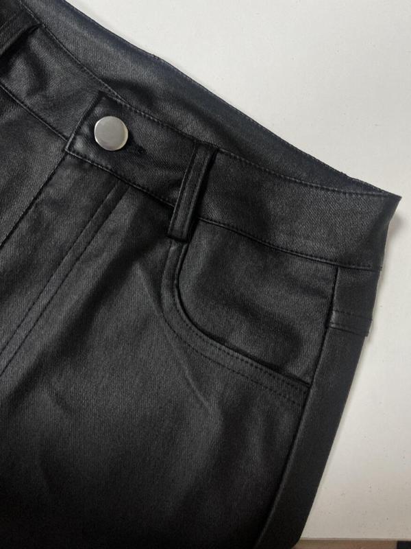 Women's Solid Color Skinny Pants, Fashion Casual Comfy High Waist Leggings for Daily Outdoor Wear, Ladies Bottoms for All Seasons