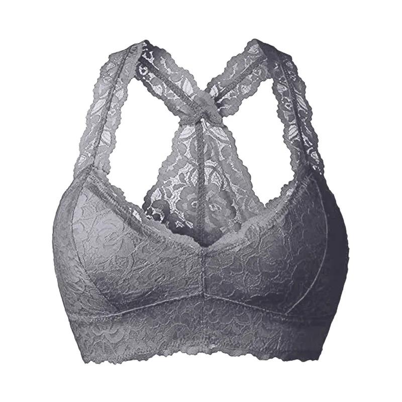 Women Lace Sports Bras Comfortable Bralette Solid Underwear Vest Female Wireless Lingerie Breathable Bra S-3xl Bralette Woman