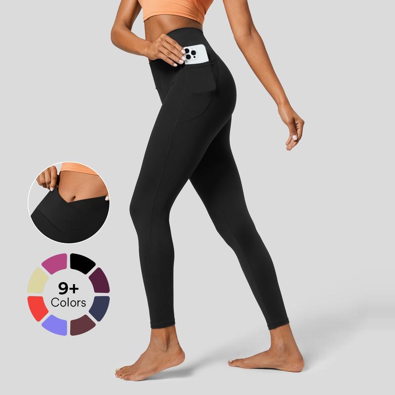 Halara Everyday Softlyzero Crossover Pocket Plain Leggings