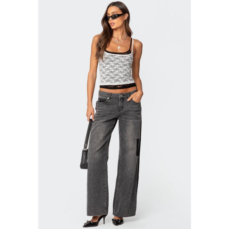 Wynnie Layered Lace Tank Top