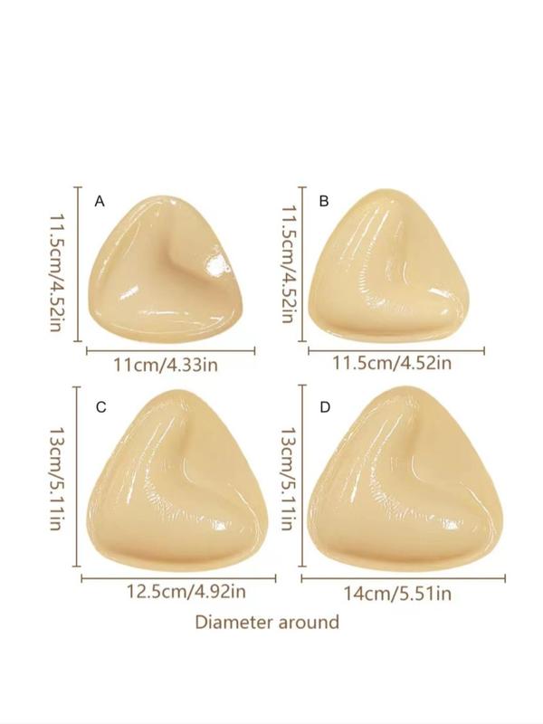 Sticky Inserts - Instant Chest Double Sided Adhesive Bra Cup, Wear Enhancer, Push Up Ultra Breast Inserts Womenswear Accessories, Back to School Reusable Soft Invisible Sticky Bra Pad, Silicone Self Adhesive Bra Pad, Women's Lingerie Accessories
