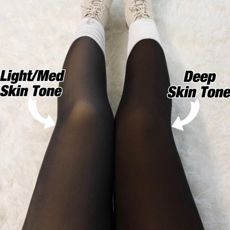 THE ORIGINAL! 4 SHADES • SIZE XS - 3XL • MAGIC FLEECE LINED LEGGINGS • CLOSED FOOT (LOOKS LIKE PANTYHOSE Winter Comfort Fleece Tights Available in Plus Size and Brown Fur