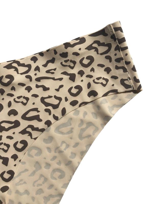 Women's All Over Leopard Print Sexy Lingerie Set, Sexy Push Up Bra & Panty Set, Women's Underwear & Lingerie for Romantic Nights