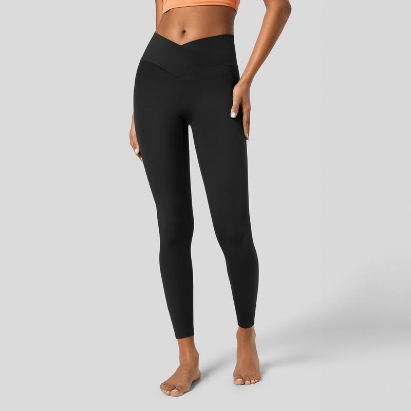Halara Everyday Softlyzero Crossover Pocket Plain Leggings
