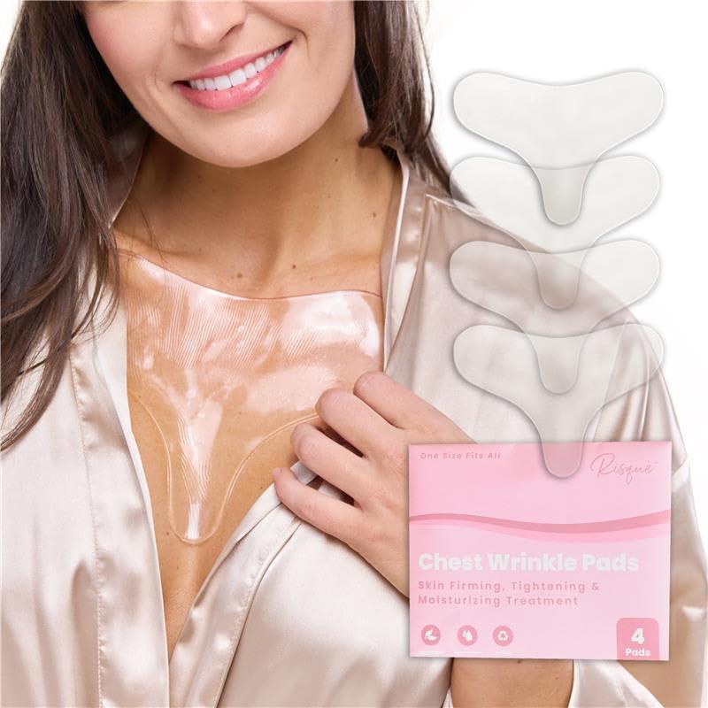 Chest Wrinkle Pads | Reusable Décolleté Wrinkle Patches for Smoother, Youthful Skin | Hypoallergenic, Long-Lasting
