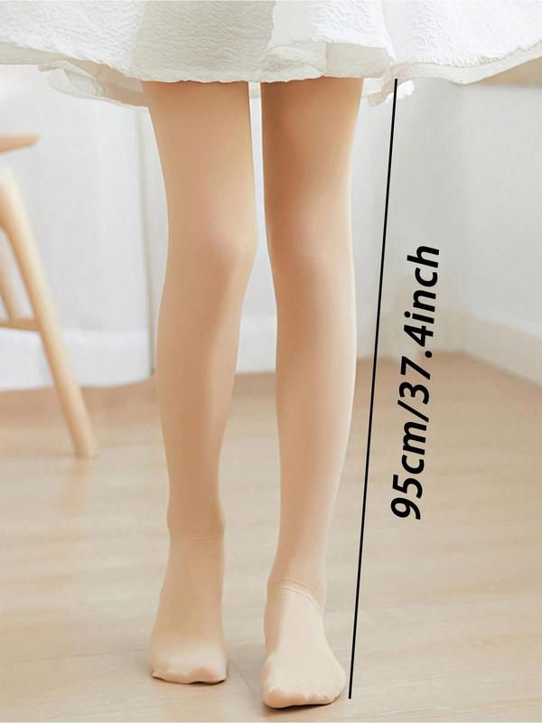 Women's Solid Color Thermal Lined Tights, Casual Comfy Drop Waist Skinny Pants for Daily Wear, Women's Underwear for Fall & Winter