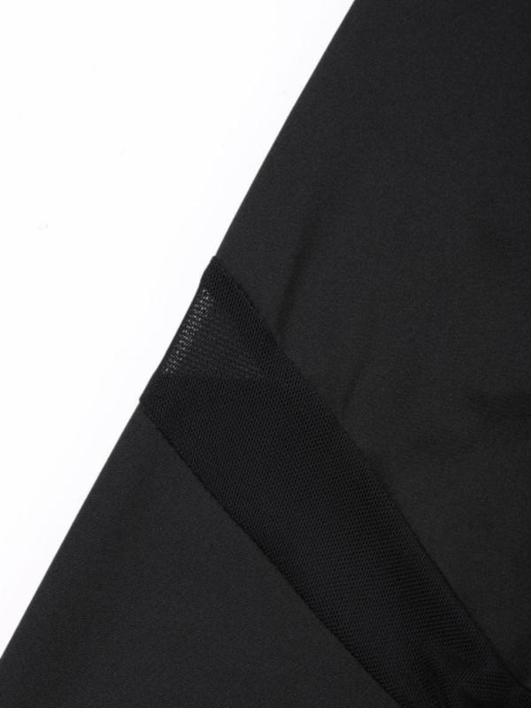  Contrast Mesh High Waist Skinny Pants, Casual Comfy Tight High Rise Leggings for Daily Wear, Women's Bottoms for Summer Spring Fall
