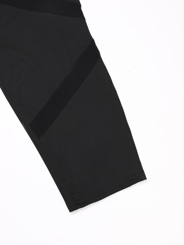  Contrast Mesh High Waist Skinny Pants, Casual Comfy Tight High Rise Leggings for Daily Wear, Women's Bottoms for Summer Spring Fall