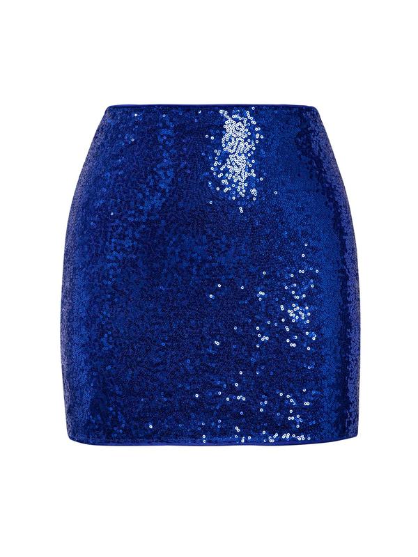 Women's Glitter Sequin Zipper High Waist Bodycon Skirt, Summer Clothes Women, Shimmering Summer Skirt, Women's Skirt for Party Club Night Out