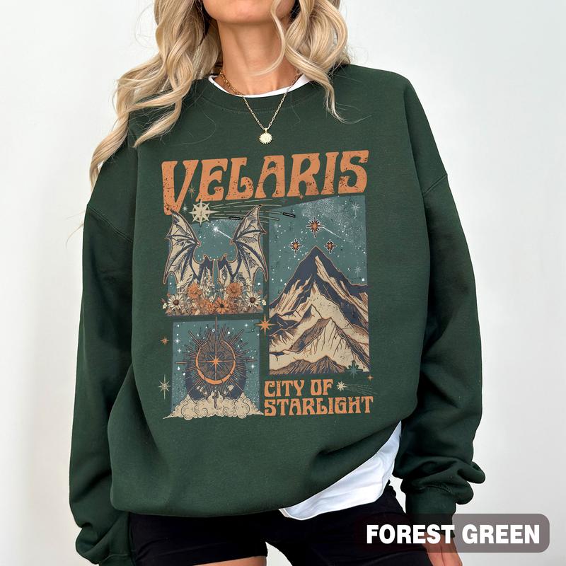 Velaris City of Starlight Acotar Comfort Colors Shirt, The Night Court Shirt, Bookworm Shirt, Court of Thorns and Roses, Acotar Shirt, Bookish Gifts
