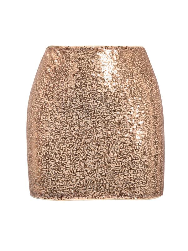 Women's Glitter Sequin Zipper High Waist Bodycon Skirt, Summer Clothes Women, Shimmering Summer Skirt, Women's Skirt for Party Club Night Out