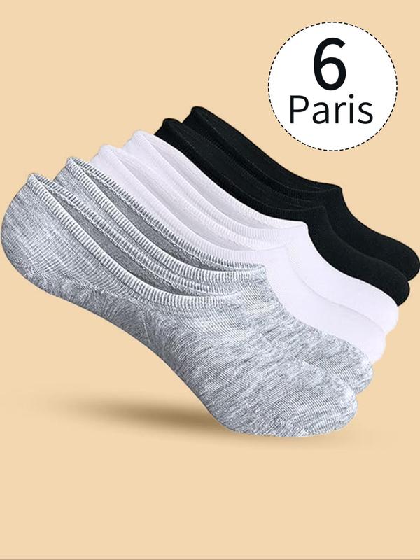 Women's Plain Anti-slip Invisible Socks, Casual Basic Moisture Wicking Soft Comfy Breathable Socks for All Seasons Daily Wear, Women's Socks