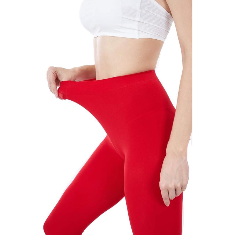 Women's 80 Denier Soft Opaque Tights, High Waist Solid Color Footed Pantyhose 20+ Colors