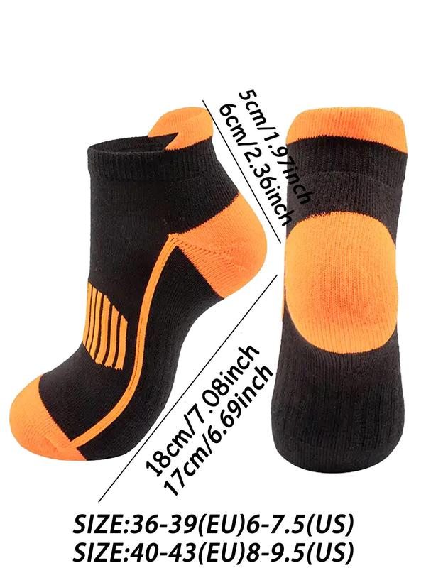 Women's Colorblock & Striped Print Ankle Socks, Casual Comfortable Breathable Socks for Daily Wear, Multipack Knit Socks for All Seasons