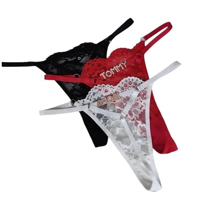 Name Thong - Personalized Underwear for Women, Customizable Design for Expressing Unique Style Womenswear Lace
