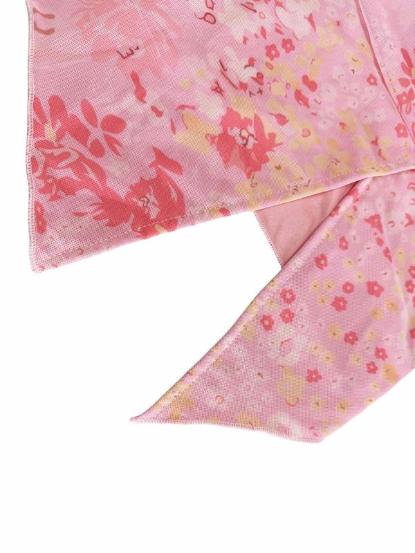 Women's Floral Print Asymmetrical Ruched Crop Tube Top, Casual 2000s Y2K Split Hem Backless Sleeveless Top for Summer, Bandeau Tops, Fashion Women's Top for Daily Wear