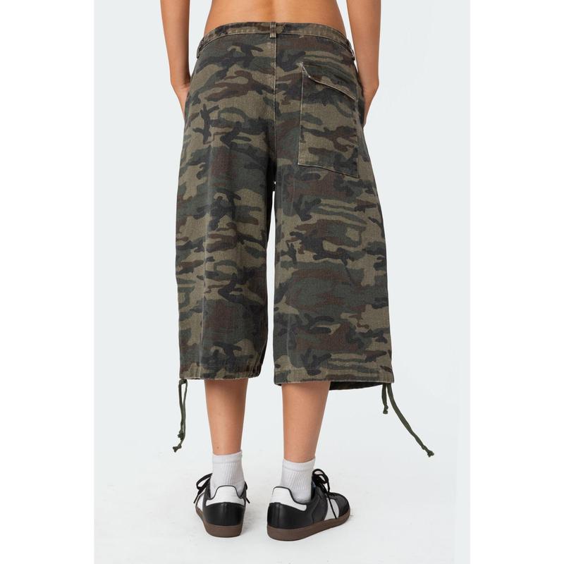 Camo Cargo Bermuda Shorts