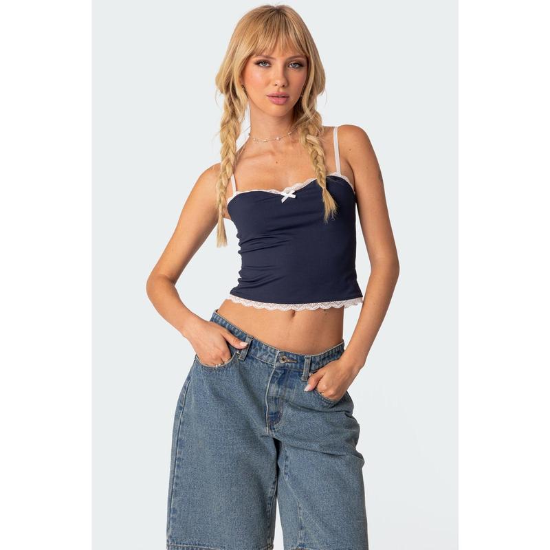 Alara Lace Trim Tank Top