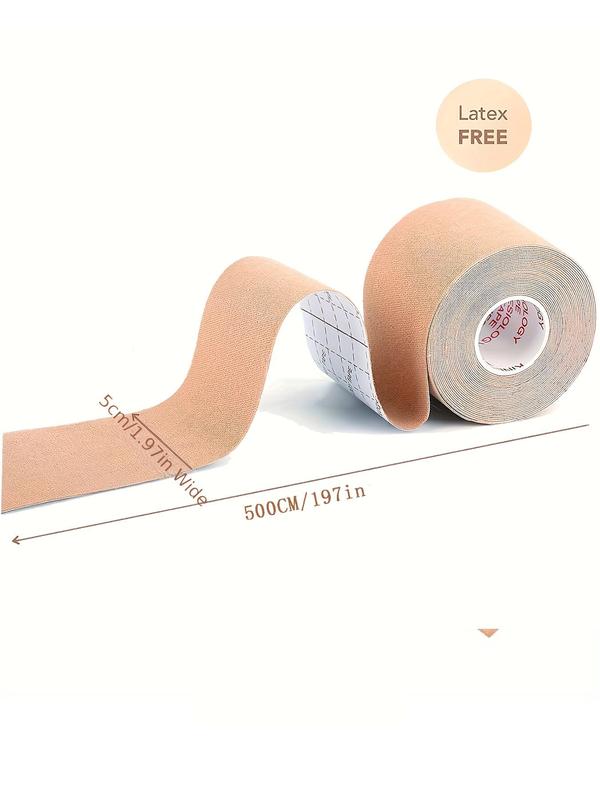 Women's Plain Breast Lift Tape, 1 Count Skin-Friendly Waterproof Non Elastic Boob Tape, Bra Accessories for Daily Use
