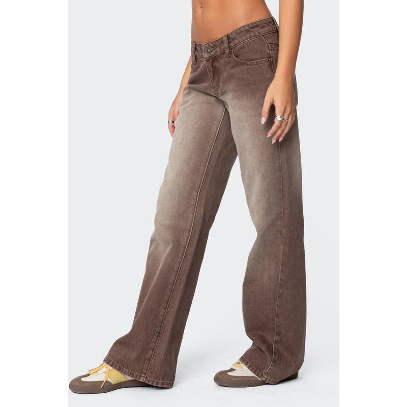 Alysse Low Rise Washed Jeans