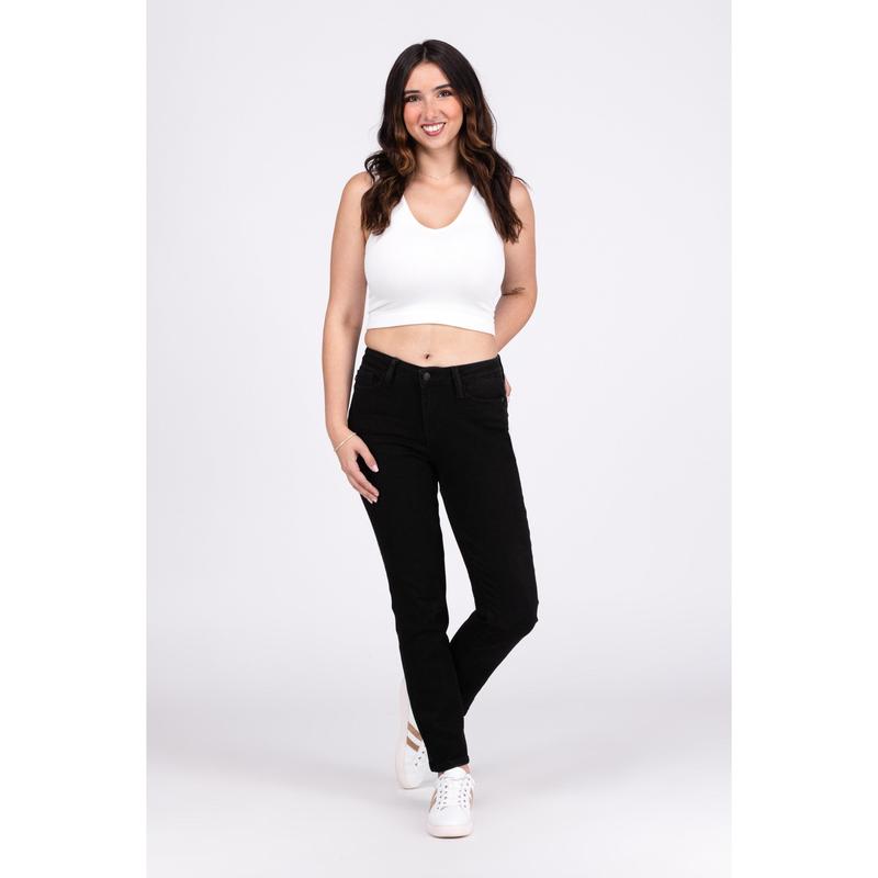 The Heidi from Judy Blue: Mid-Rise Slim Fit Denim