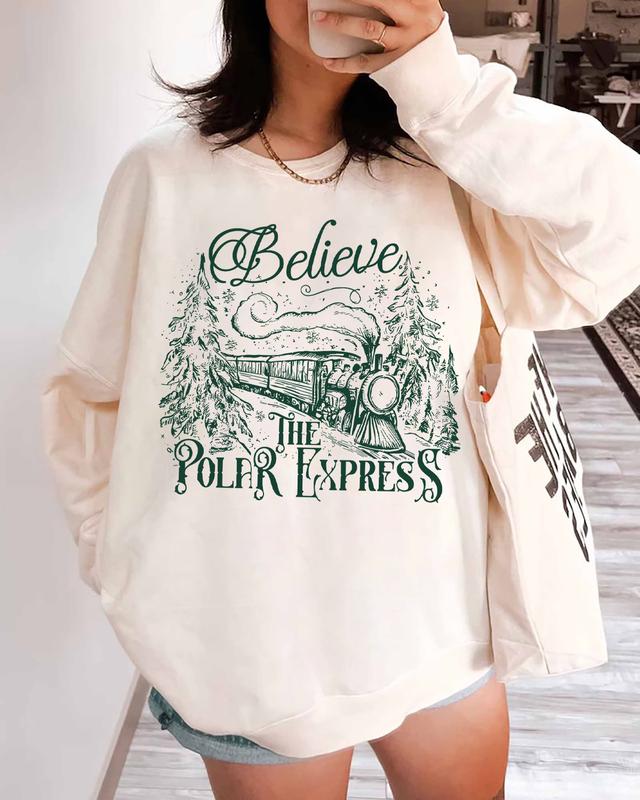 Believe P0lar Ex.press Christmas Tshirt Sweatshirt Hoodie, North Pole Magic Christmas Shirt, Gift for Xmas