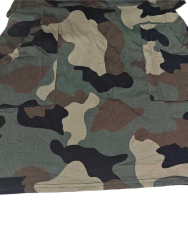 Women's Camo Print Pocket Tank Dress, Casual Sleeveless V Neck Short Dress for Daily Wear, Ladies Clothes for All Seasons