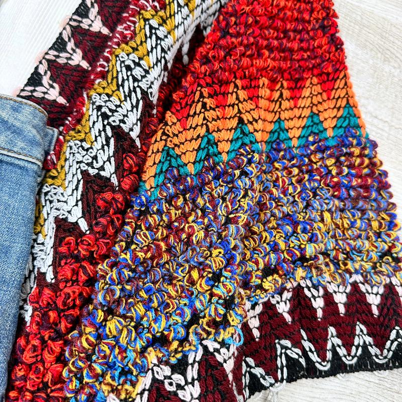 Dalila Colorful Ruana  Cardigan