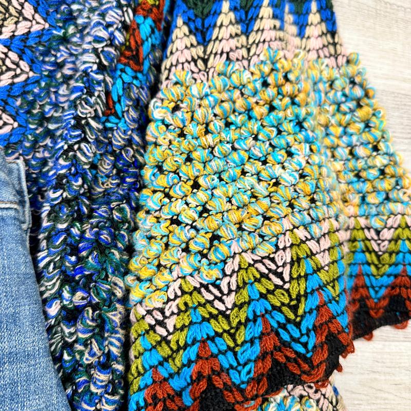 Dalila Colorful Ruana  Cardigan