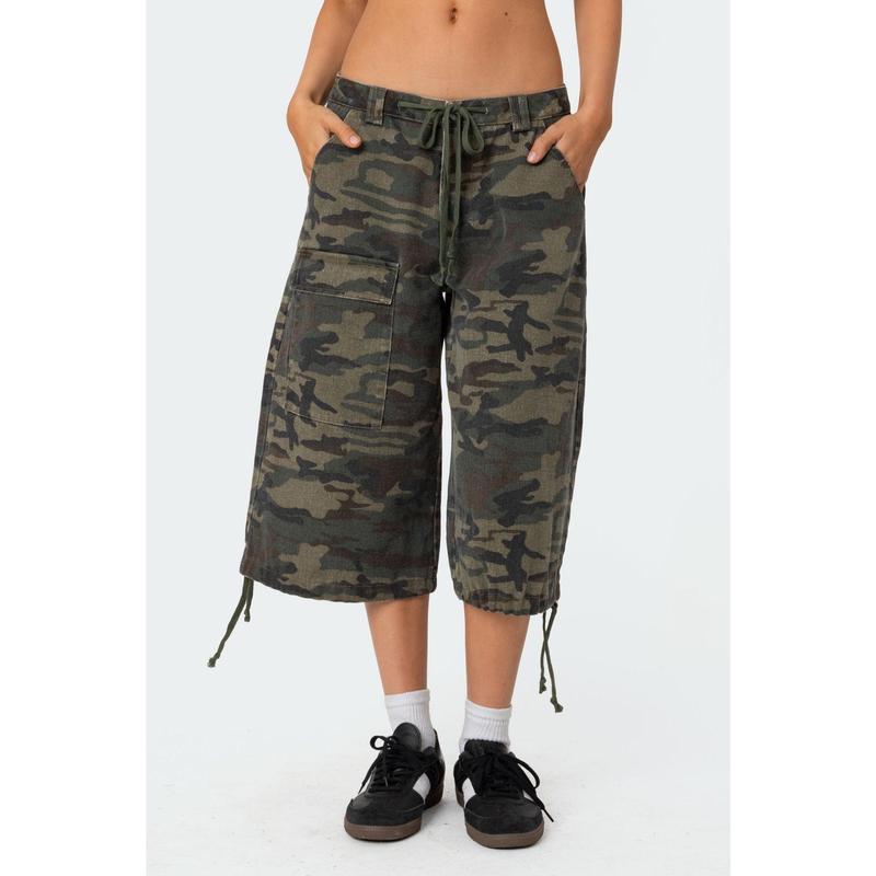 Camo Cargo Bermuda Shorts