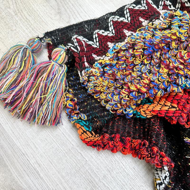 Dalila Colorful Ruana  Cardigan