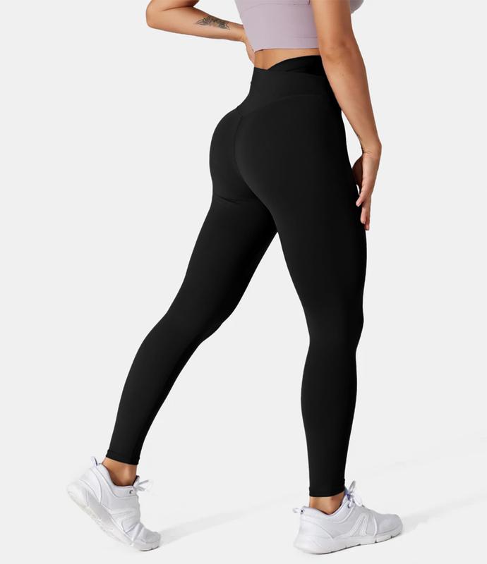 Halara Softlyzero plush Crossover Color Block 7 8 Leggings