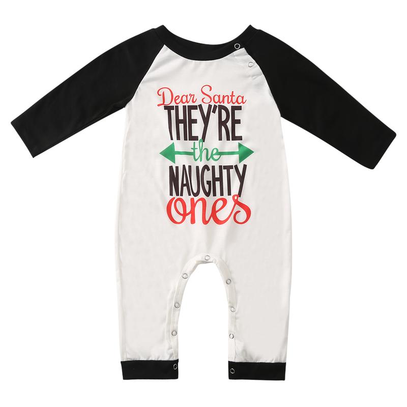 Matching Family Christmas Pajamas, Long Sleeve Letter Raglan Tops + Plaid Pants Set Loungewear Womenswear Clothing