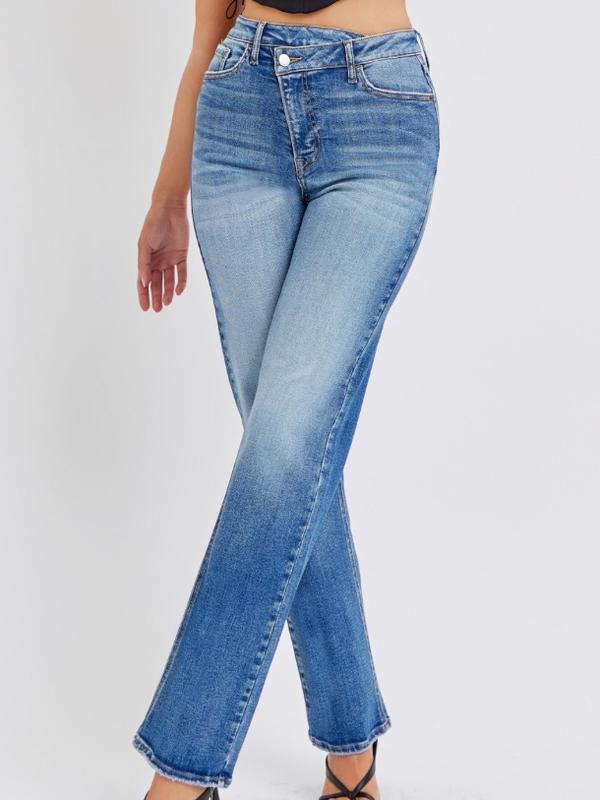 Les Criss Cross Dark Wash