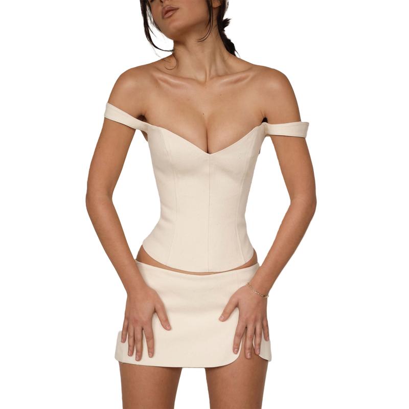 Women Sexy Cap Sleeve Tank Crop Top Low Cut Sweetheart Neck Slim Fit Fairycore Grunge Sexy Top Chic Streetwear
