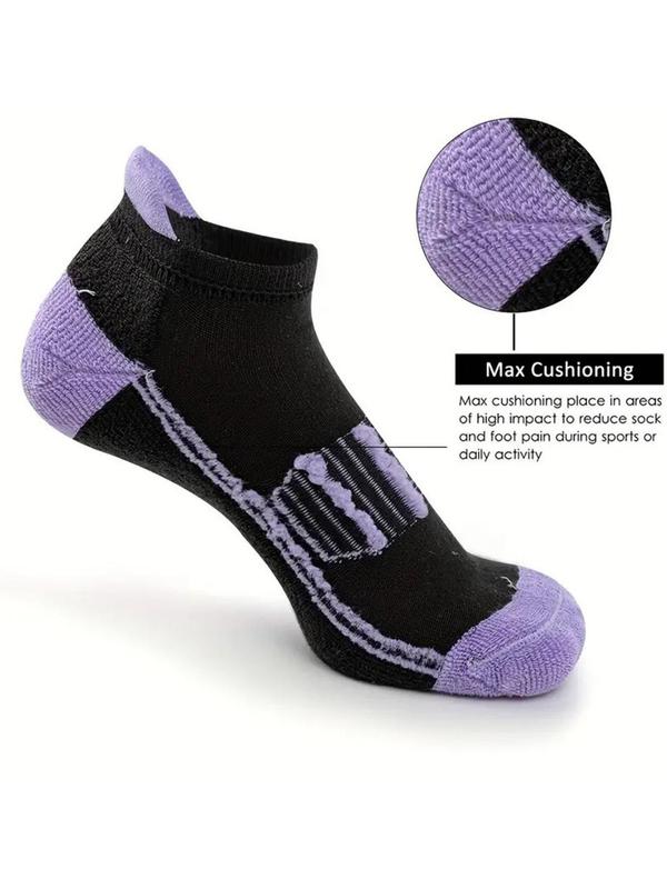 Women's Colorblock & Striped Print Ankle Socks, Casual Comfortable Breathable Socks for Daily Wear, Multipack Knit Socks for All Seasons