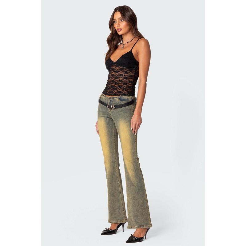 Eira Sheer Lace Tank Top