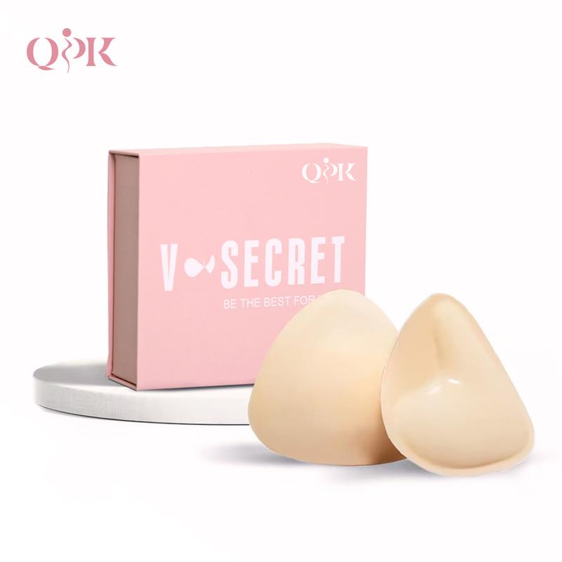 QPK Sticky Inserts -BLACK FRIDAY! Instant Boost Duoble Sided Adhesive Bra Cup，Womenswear Accessories,With 10 pairs of nipple pads push up pads Underwear Lady Comfort waterproof bra