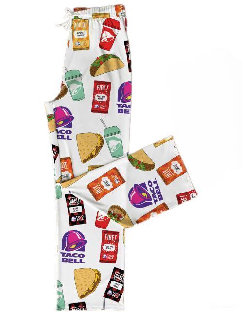 Taco Bell Pajama Pants Comfy Lounge Wear for Taco Lovers