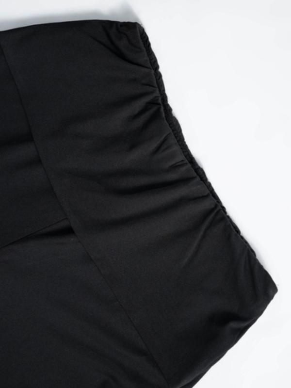 Women's Solid Bell Bottom Leggings, Casual Comfy High Waist Flare Leggings for Daily Wear, Ladies Bottoms for All Seasons