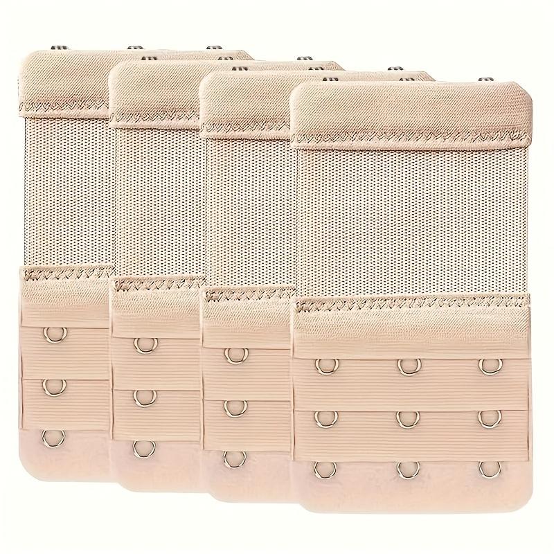 4pcs Bra Strap Extenders, Comfortable & Adjustable, 3 Hooks