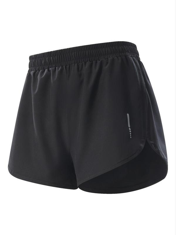 Women's Solid Drawstring Moisture Absorbing Shorts, Casual Breathable Comfortable Shorts for Daily Outdoor Wear, Ladies Bottoms for All Seasons