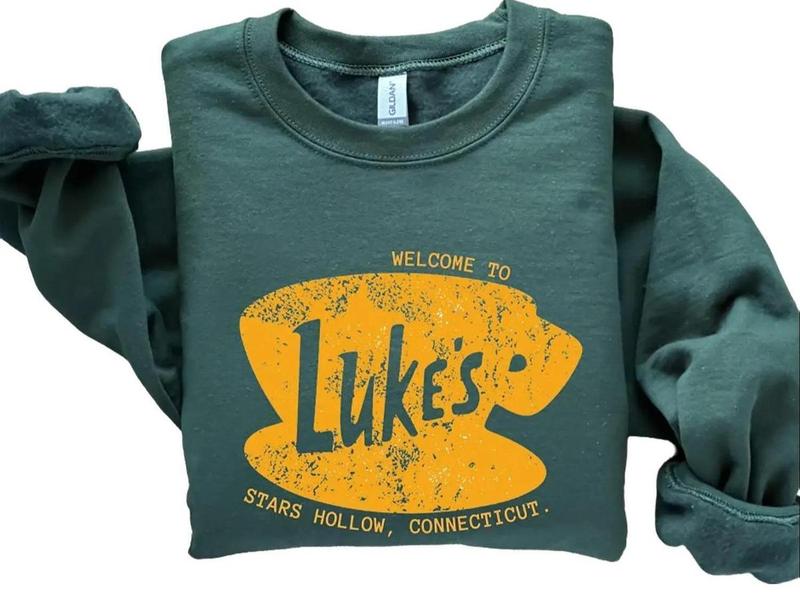 Lukes Diner Sweatshirt, Gilmore Girls Sweatshirt, Stars Hollow Sweatshirt,  Lorelai, Gilmore Girls Shirt, Fall Vibes Sweater, Trending, Sweatshirt hot trend 2025, Sweatshirt best selling, Sweatshirt hot tiktok