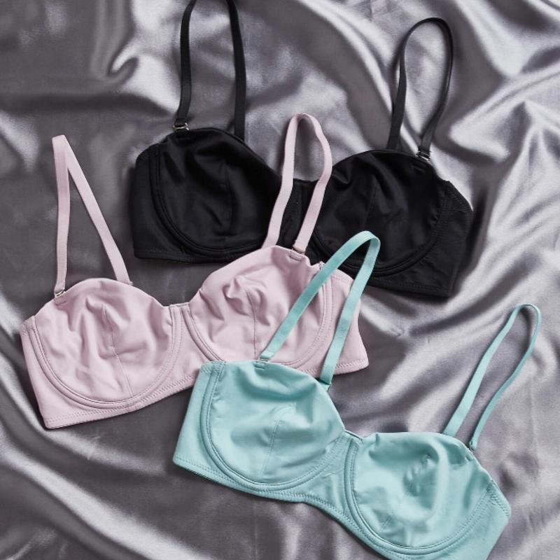 3pack Microfiber Push Up Soft Cup Bra Set