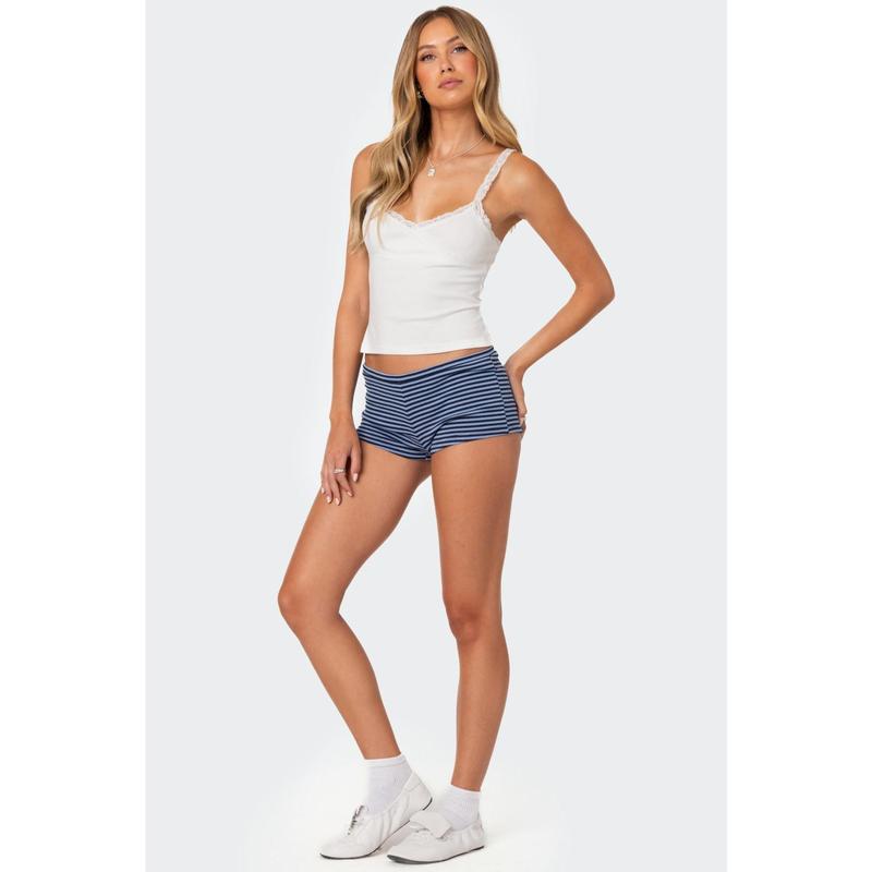 Levia Striped Micro Shorts