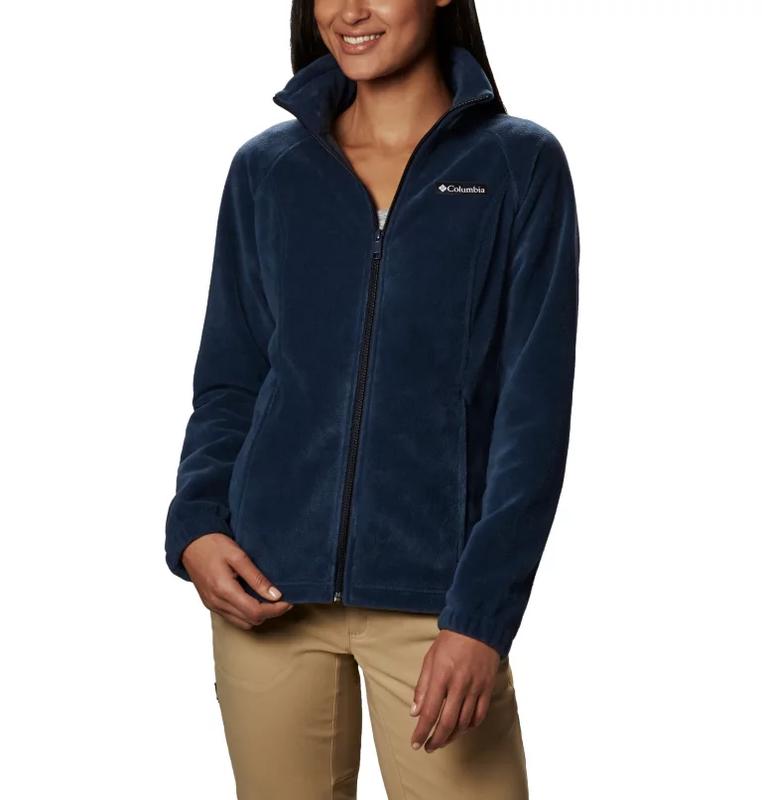 Columbia Women's Benton Springs Full Zip Fleece Jacket - Plush and Cold-Blocking - Fabric, Fit Womenswear Essential Everyday fleece jacket