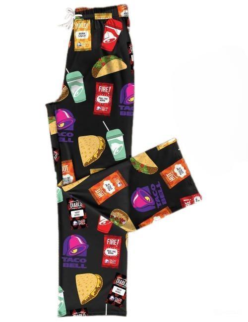 Taco Bell Pajama Pants Comfy Lounge Wear for Taco Lovers