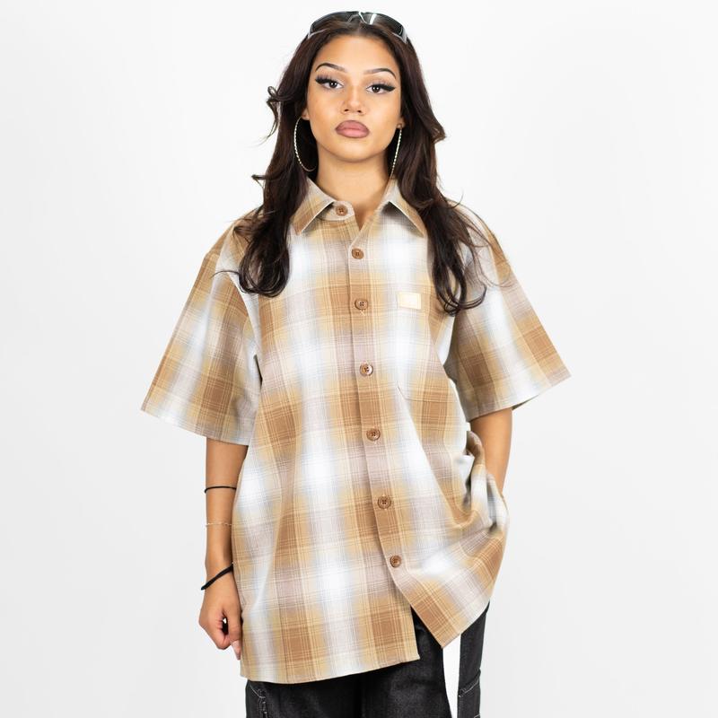 FB County Short Sleeve Checker Flannel Shirt